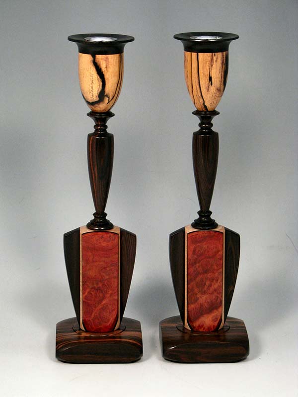 Wood Burl Candle Holder